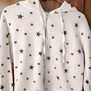 White and Grey Stars Jacket